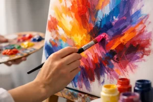 Arte con uso expresivo del color y presencia