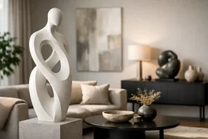 Cómo integrar escultura en interiores con intención