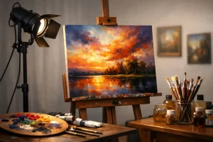 Iluminación para óleos con color y presencia